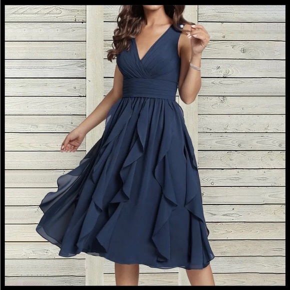 COPY - Cute ruffle dress. Wore once! - Picture 1 of 3